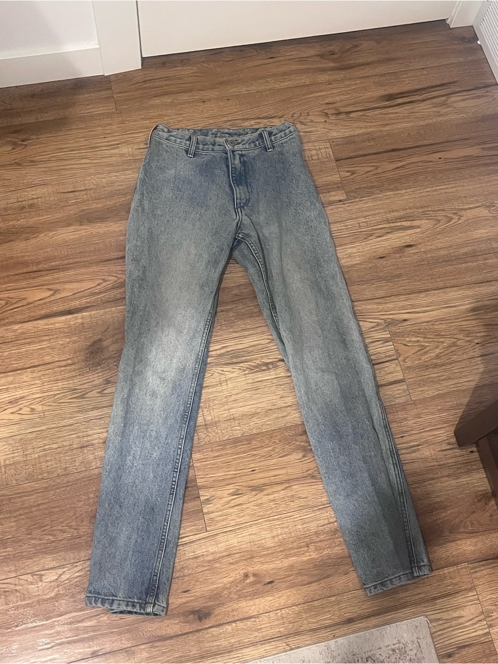 Brandy Melville Light Blue Straight-Leg Jeans
